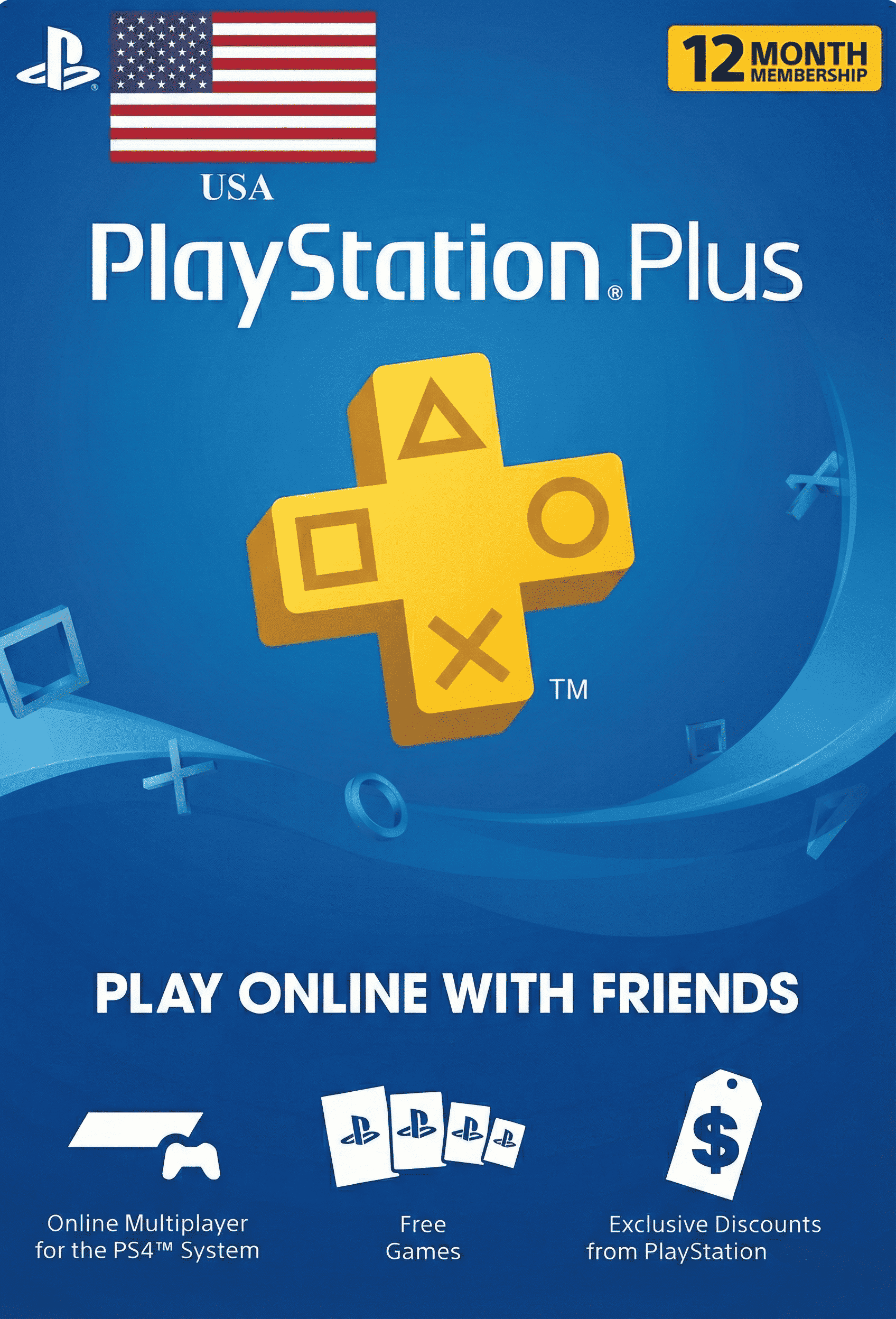 PlayStation Plus 12 Month Membership